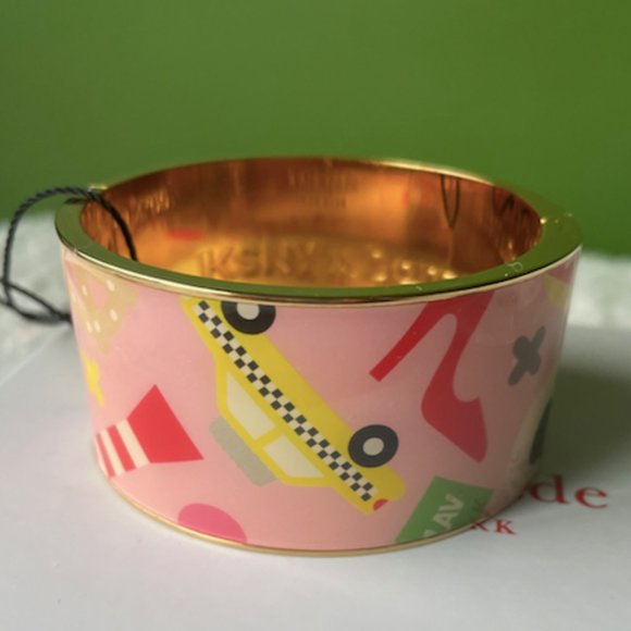 kate spade x Darcel | Donut Taxi Magnetic Hinged Bangle - Picture 3 of 11